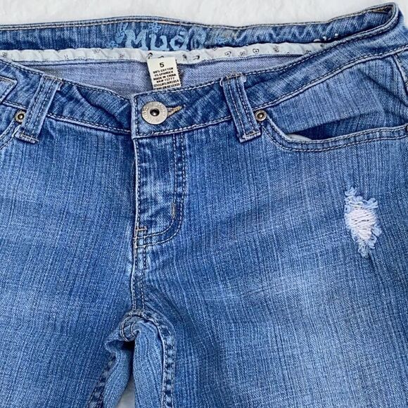Mudd vintage distressed denim jeans size 5 - Picture 7 of 16